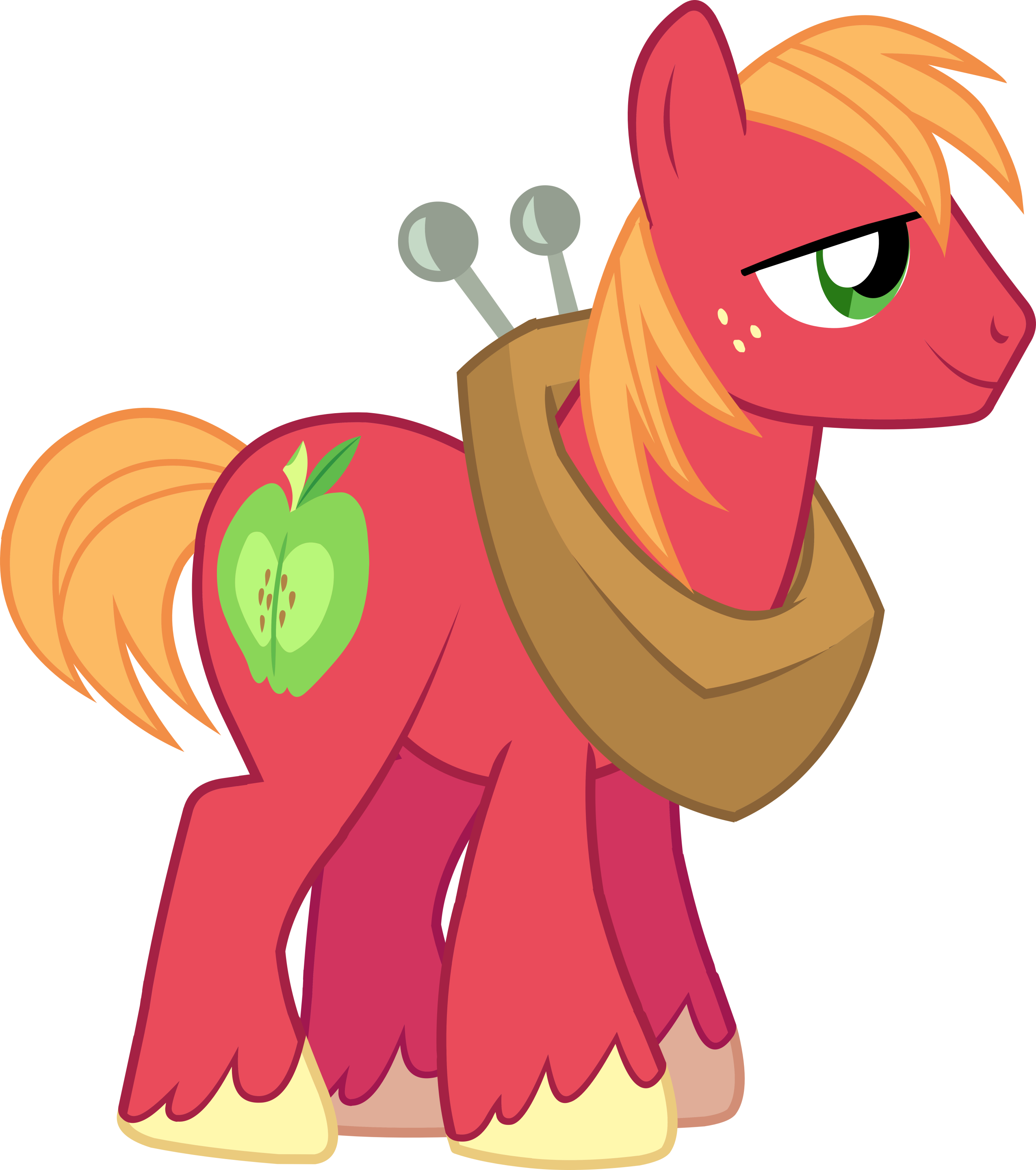 Braeburn Cutie Mark Download - My Little Pony Big Mac (2550x2880)