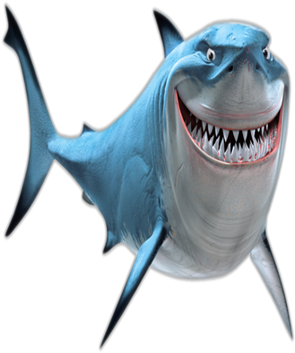 Transparent Finding Nemo Shark - Shark From Finding Nemo (420x420)