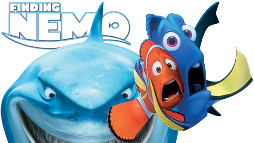 Finding Nemo Logo Png - Fish Are Friends Not Food (500x281)