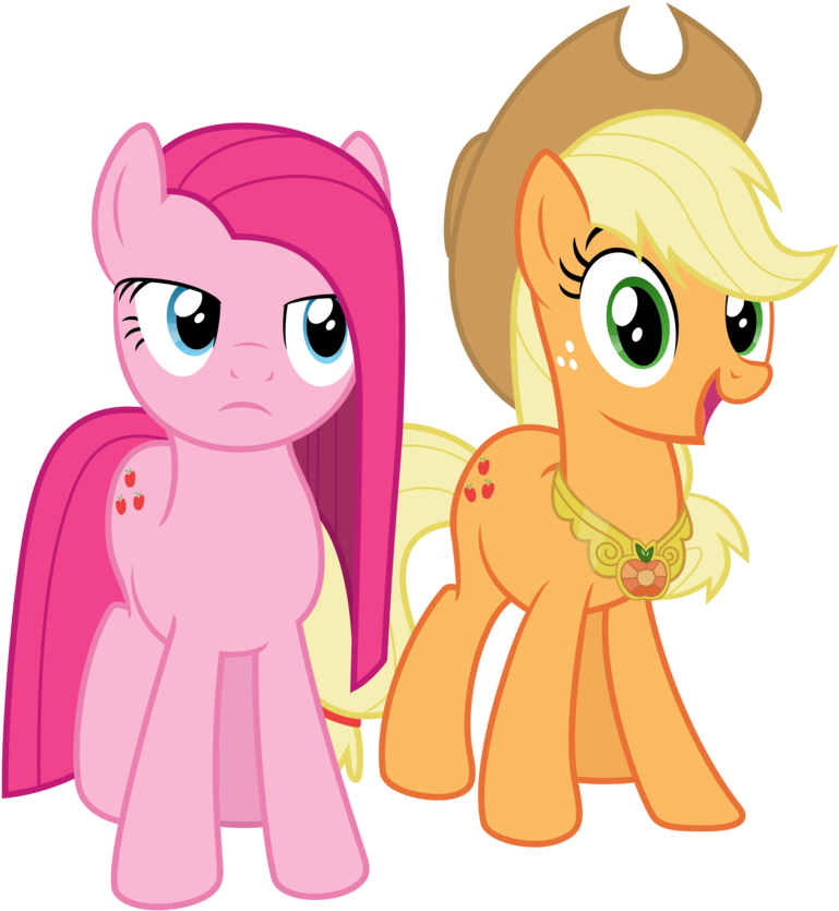 Pinkamena Is Not Amused, Applejack By Martinnus1 - Pinkie Pie (864x925)