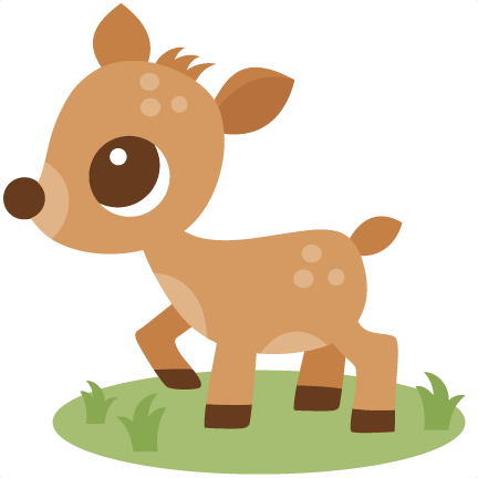 Deer Svg Scrapbook Cut File Cute Clipart Files For - Cute Clip Art Deer (432x432)
