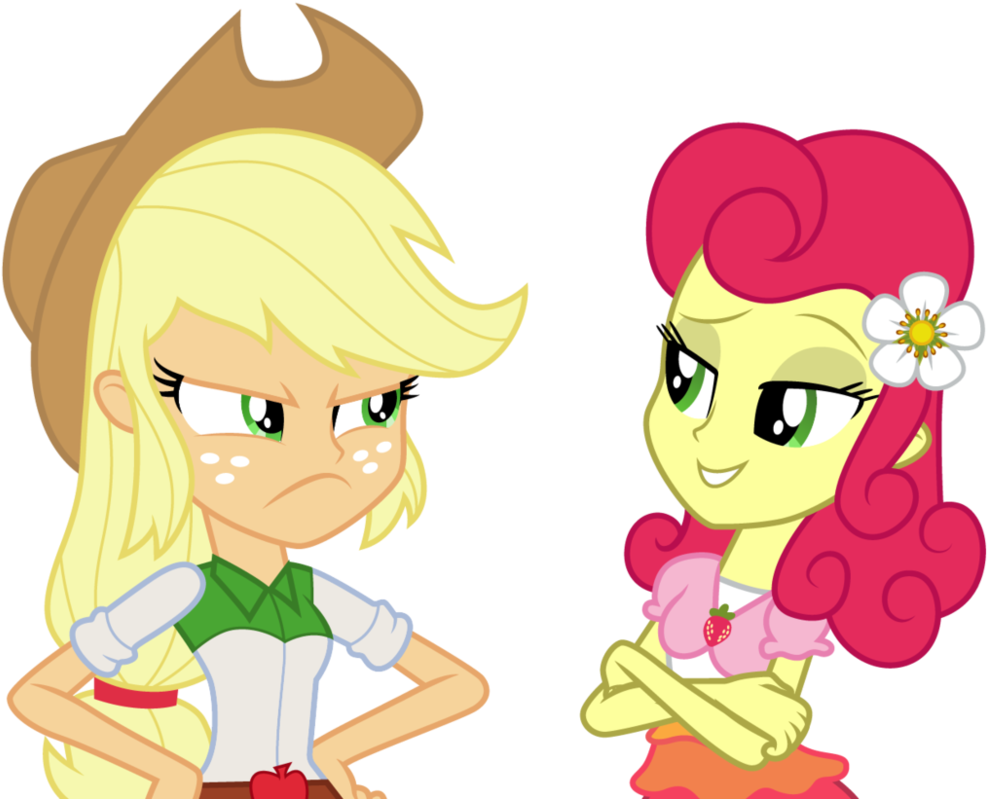 Applejack Cutie Mark Vector For Kids - Mlp Eg Strawberry Sunrise (997x802)