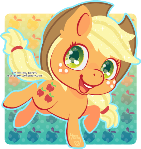 Apple Jack By Miss-glitter - My Little Pony: Friendship Is Magic (462x491)