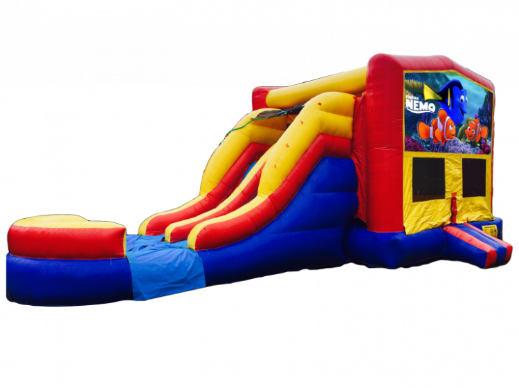 Finding Nemo Rby Double Lane Wet Or Dry Combo - Inflatable (750x562)