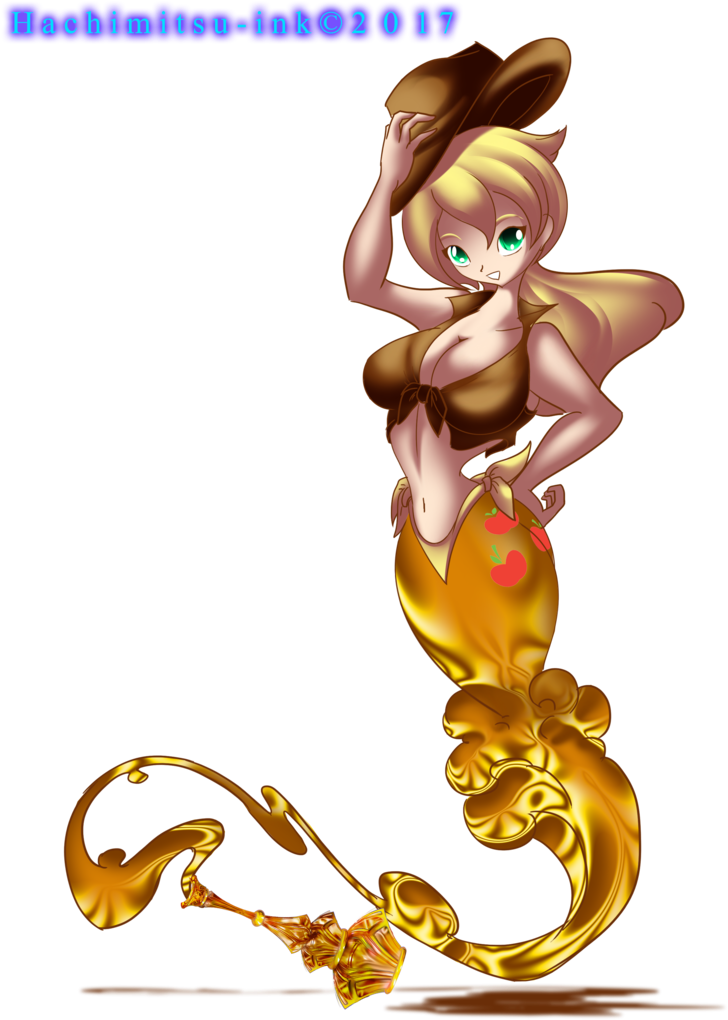 Hachimitsu-ink, Breasts, Busty Applejack, Cutie Mark, - Cartoon (791x1024)