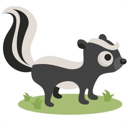 Skunk Svg Scrapbook Cut File Cute Clipart Files For - Cute Skunk Png (432x432)