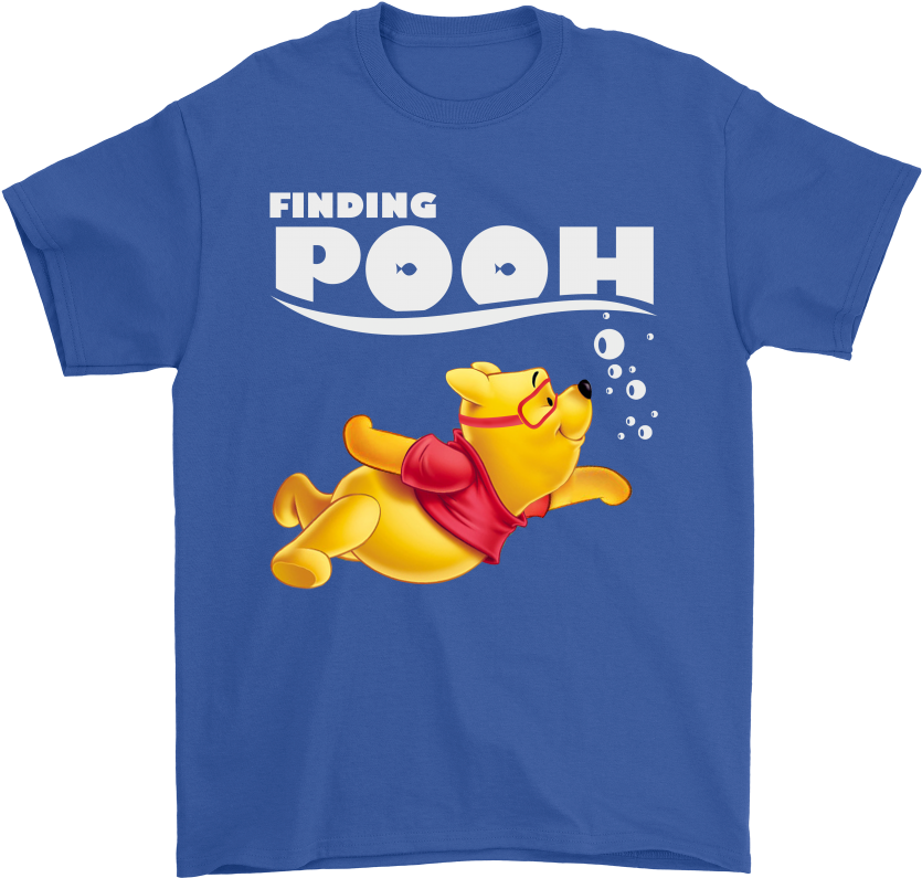 Finding Nemo And Winnie The Pooh Mashup Finding Pooh - T-shirt (1000x1000)