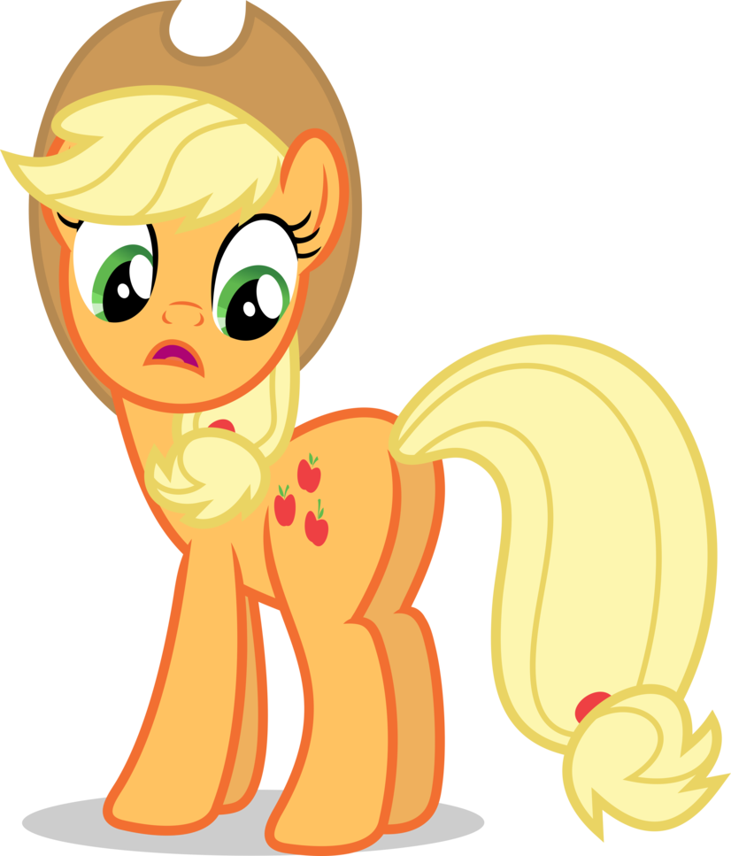 Mlp Fim Applejack Vector By Luckreza8 - My Little Pony Applejack Hair Vector (826x967)