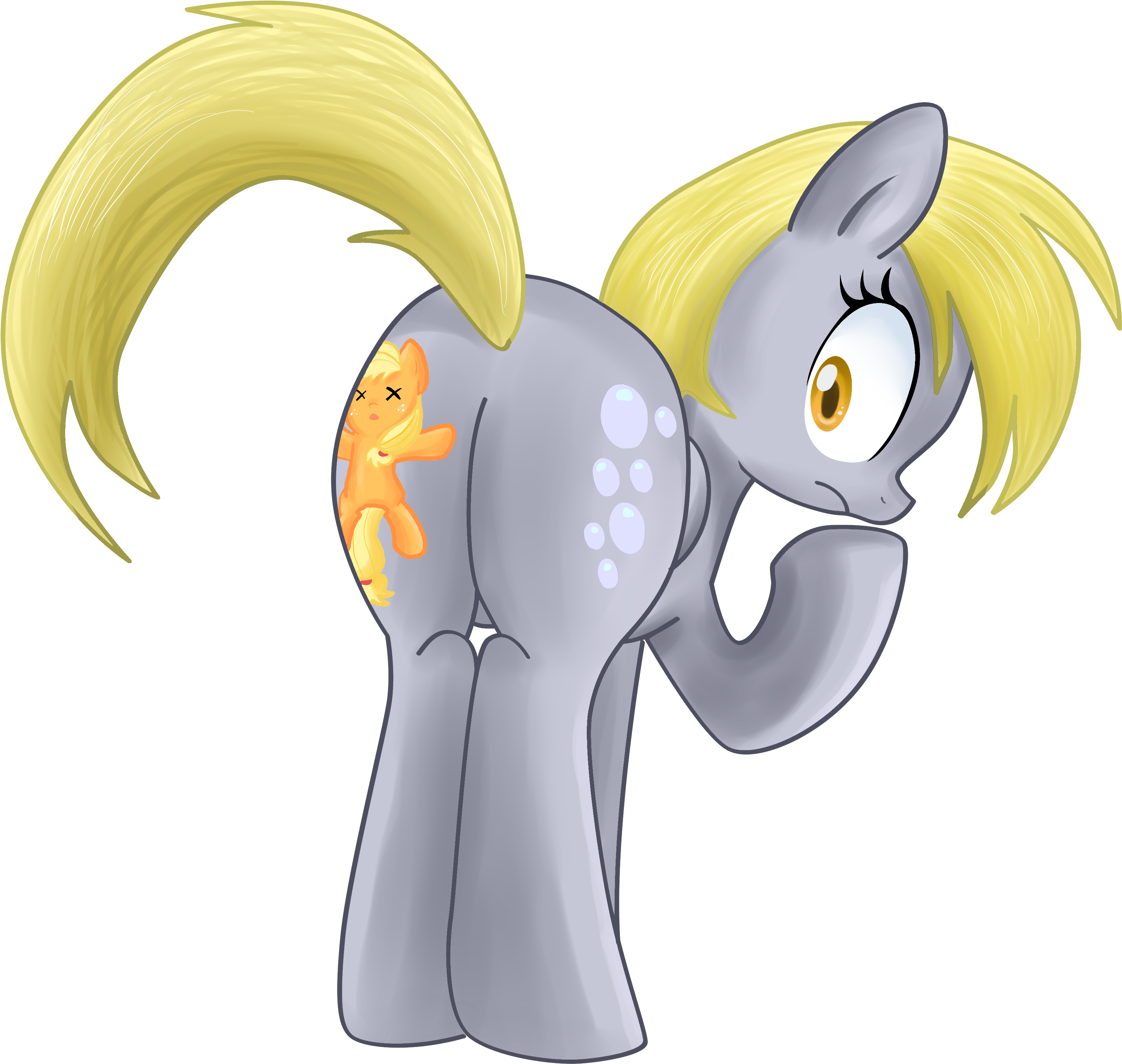 So Where Is Applejack By Pridark - Mlp Giantess Buttcrush (3529x3409)