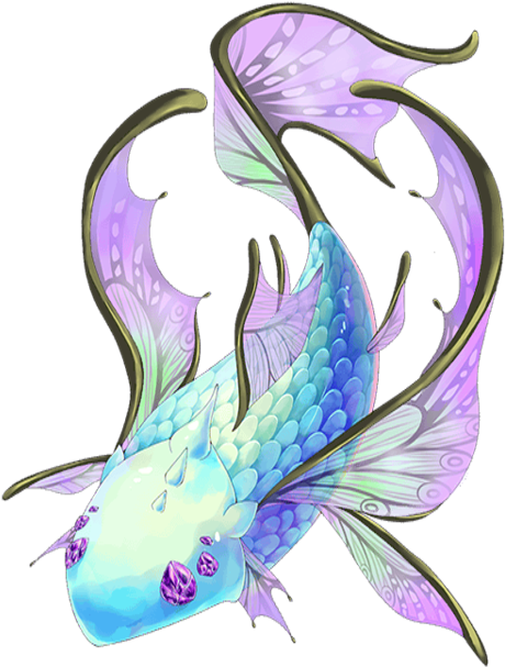 Rare Sapphire Fish Transparent - Transparency (480x640)