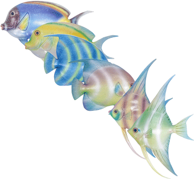Decorative Tropical Glitter Fish, Assorted Colors, - Glitter Fish (400x400)
