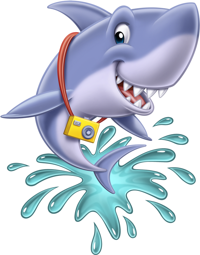 Gill The Shark - Cartoon (780x958)