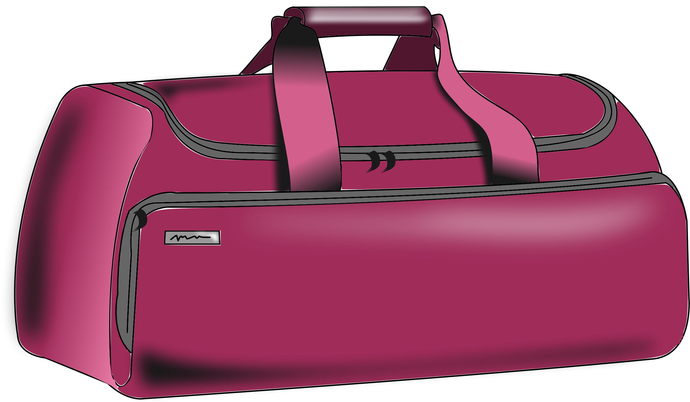 Duffel Bag Clipart Baggage - Duffle Bag Clip Art (2391x1395)