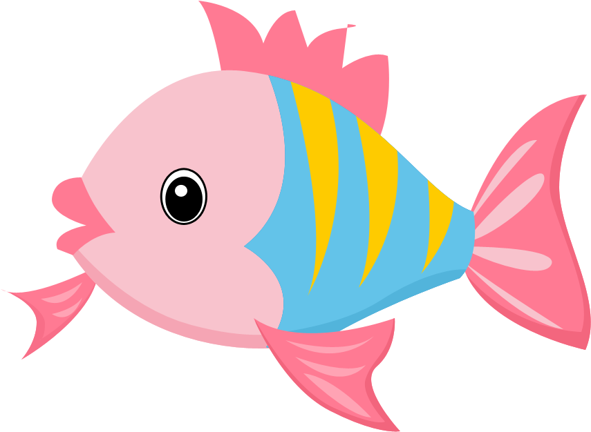Fish Clipart Beach - Under The Sea Creatures Png (900x900)