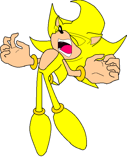 Super Sonic's Extreme Pain V2 By Hker021 - Pain (500x619)