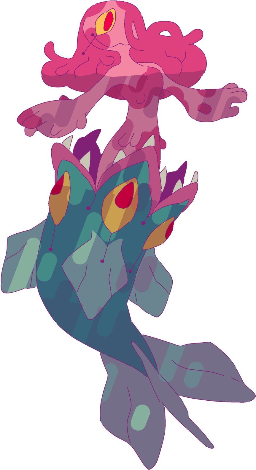 Here Is Something For Mermay Mermay Body Horror Fish - Tumblr (1280x1672)