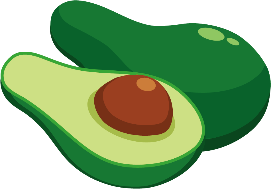 Fruit Avocado Clip Art - Avocado Png Illustrator (951x666)