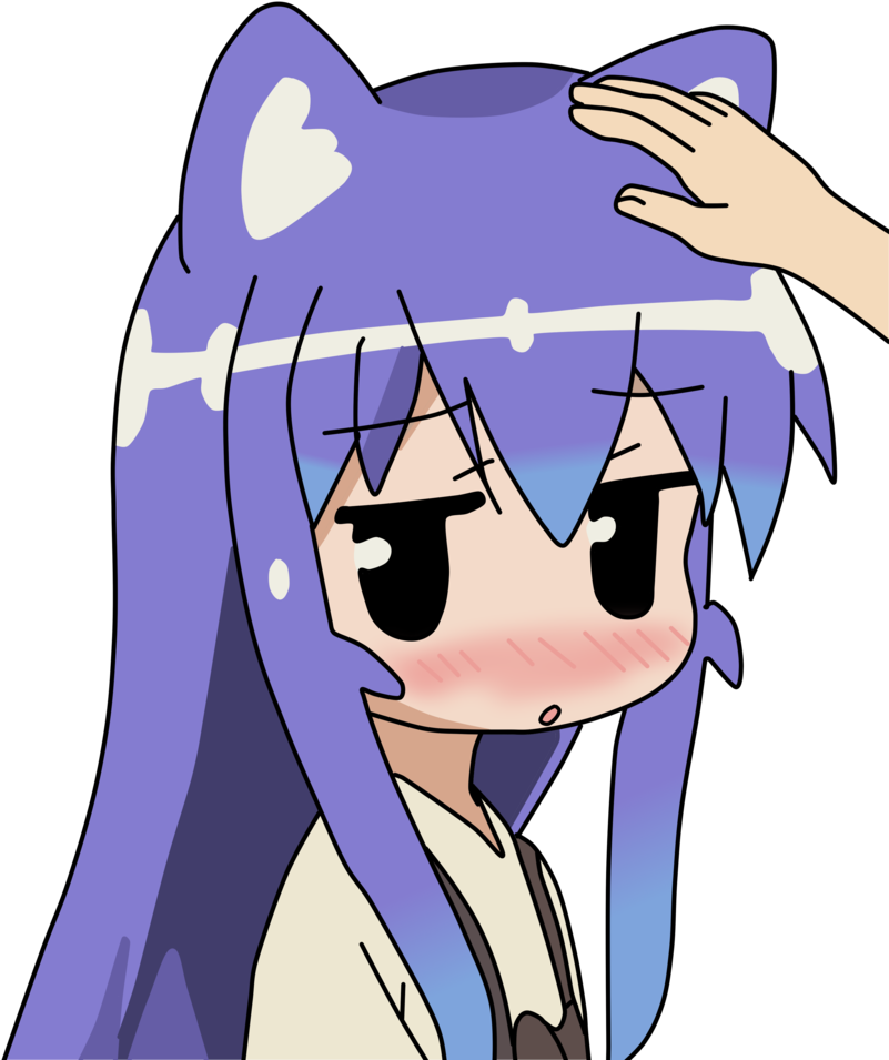 Anime Catgirl - Facial Vector - Head Pat Anime Png (824x970)