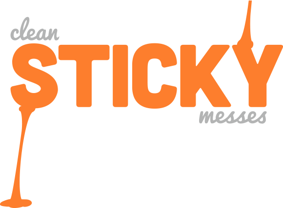 Clean Sticky Messes - Cleaning (580x427)