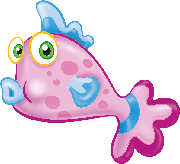 Pink Fish - Fish Sticker Png (700x700)