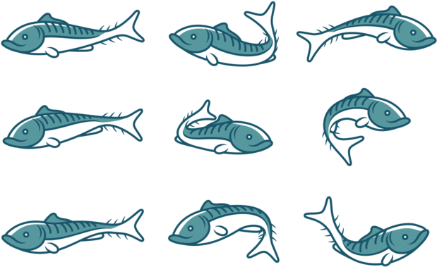 Mackerel Fish Icons - Vector Graphics (700x490)