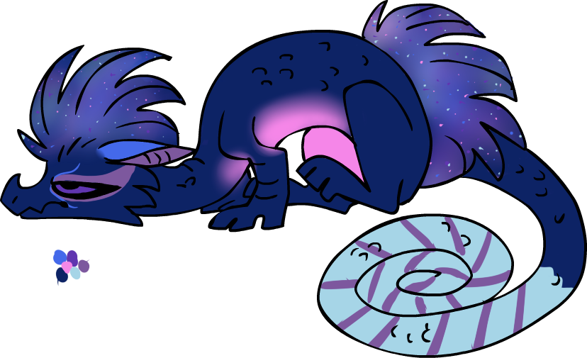 Fluffy Space Dragon Adopt Ota By Dragonlordramsay - Cartoon (828x505)