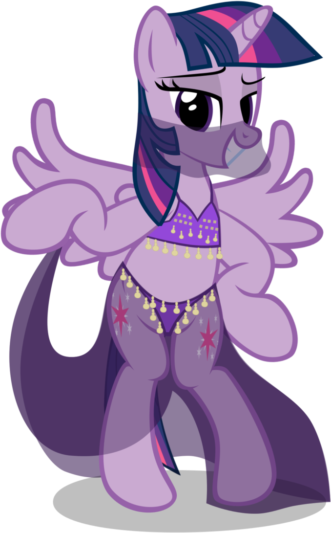Twilight Sparkle Rainbow Dash Pinkie Pie Rarity Fluttershy - Belly Dancer Twilight Sparkle (710x1126)