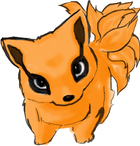 Chibi Ninetails By Justicexgeasa - Naruto Chibi Nine Tails (500x516)