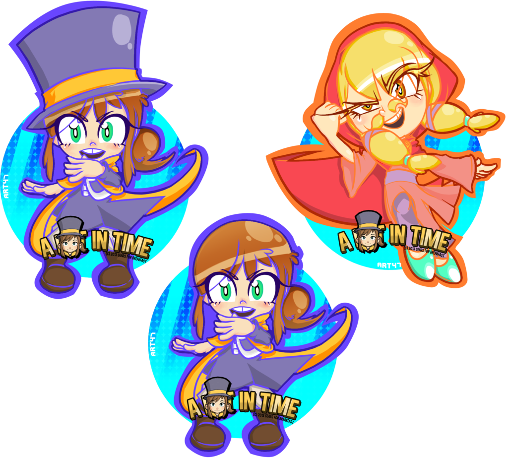 Hat In Time- By Level2select - Mustache Girl Hat In Time (1024x927)