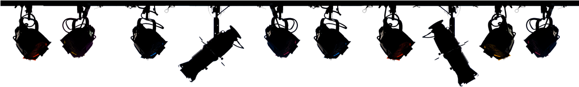 Graphic Home Theater Lighting - Stage Lights Transparent (1179x314)
