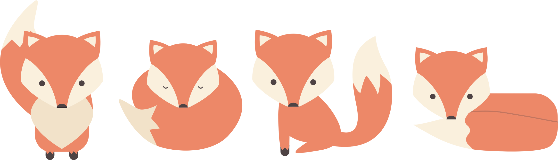 Fox Cartoon Wallpapers Free Download - Fox Cartoon Png (2300x663)