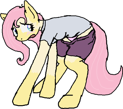 Looking Back, Open Mouth, Panties, Pink Underwear, - Cartoon (613x534)