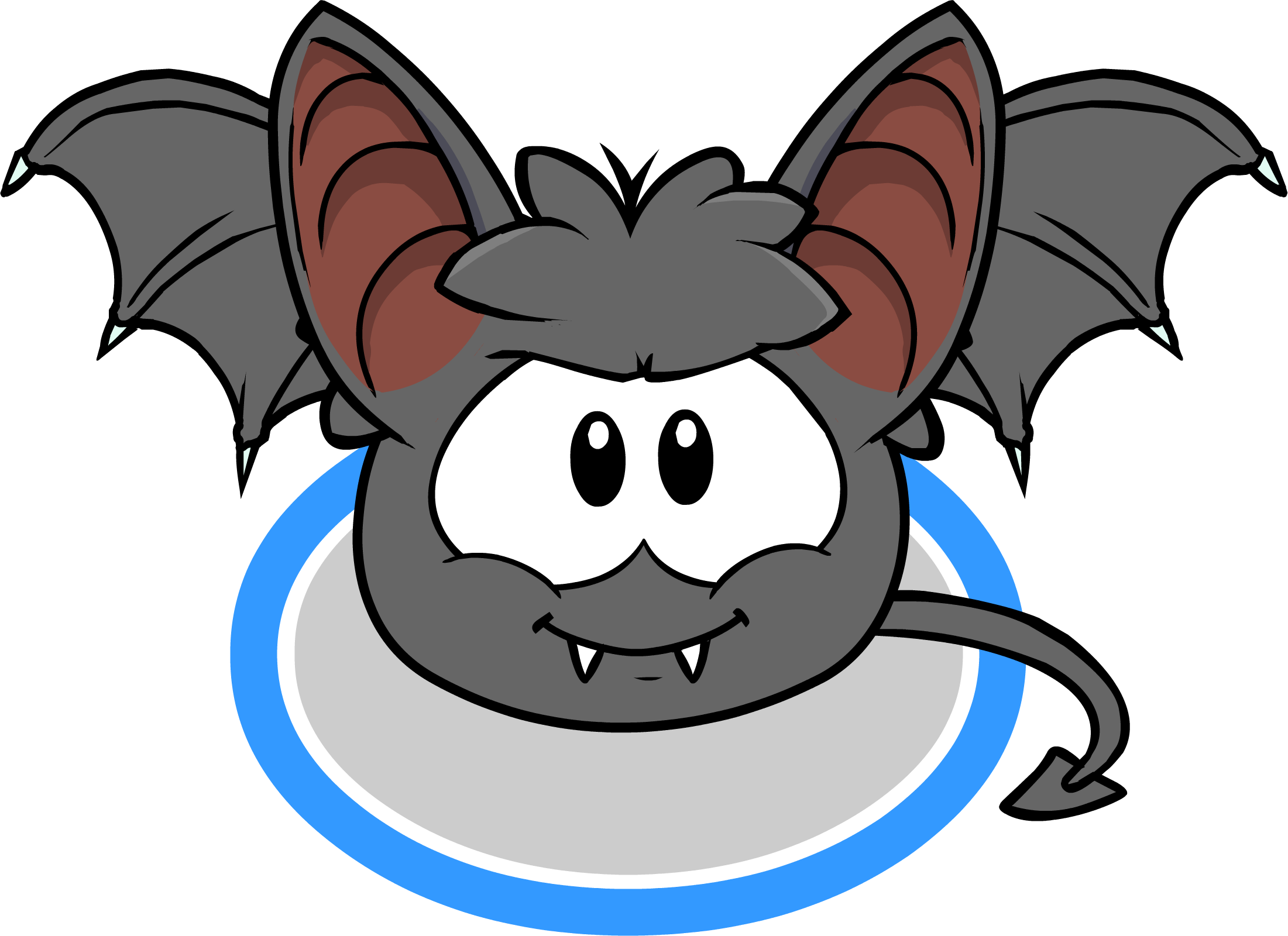 Bat Puffle Transformation 2013 In Game - Club Penguin Halloween Puffles (2201x1600)