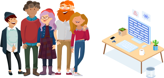 Kancham Logo In Hands - Vector Graphics (570x272)