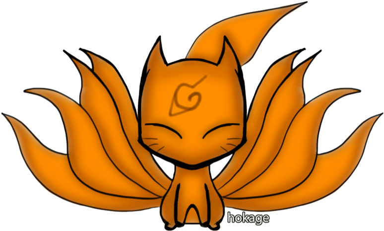 Nine Tails Chibi By Hokage-q8 - Naruto Nine Tails Chibi (900x524)