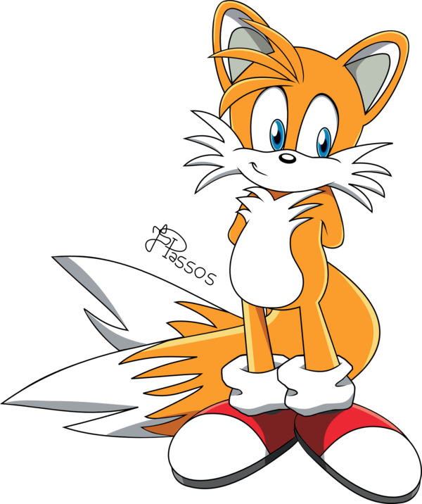 Miles Tails Prower Sonic X - Desenhos Do Sonic E Tails (600x716)