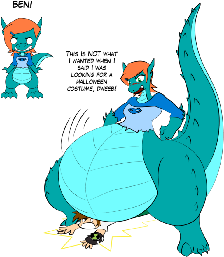 Omni Dragwen By Dragon-fangx - Ben 10 Gwen Inflation (874x914)