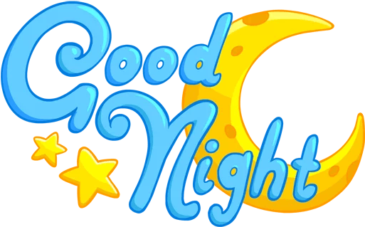 Good Night Sticker Png
