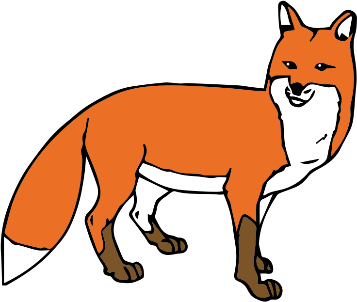 Fox Clipart British - Fox Clipart Transparent (800x690)