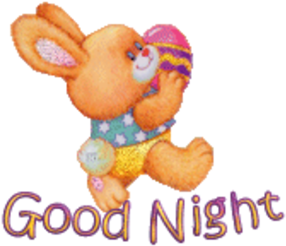 Good Night - Easterbunnywithegg16 - Have A Nice Day (500x423)