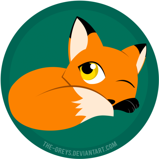 Red Fox By The-greys - Fox Animal Stickers (600x600)