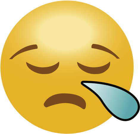 Emoji Emoticon Sad Transparent Png - Emoji Triste Png (512x512)