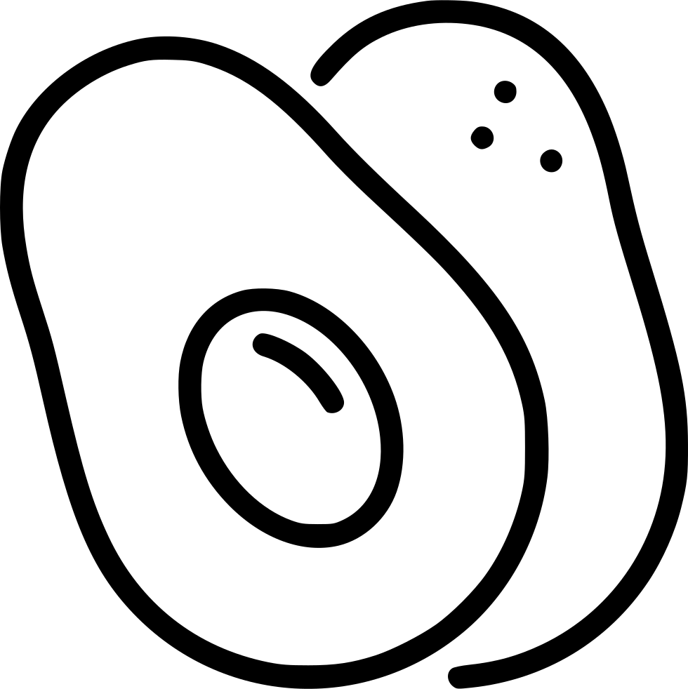 Avocado Comments - Avocado Icon Png (980x982)