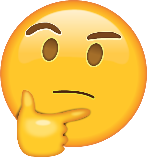 Free Download Emoji Icons In Png - Thinking Face Emoji (640x640)