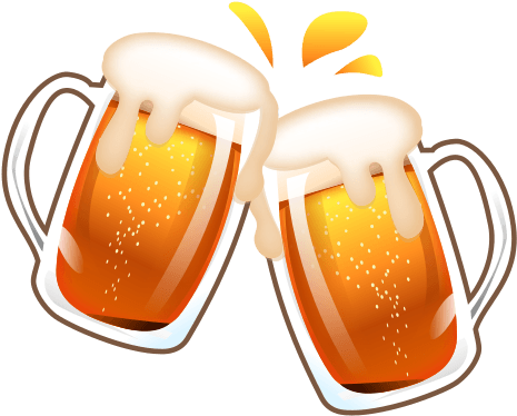 Beer Mug Emoji For Facebook, Email Amp Sms Id - Clinking Beer Mugs (512x512)