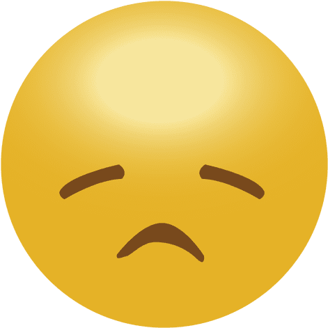 Yellow Sad Emoji Emoticon Transparent Png - Emojis Png (512x512)