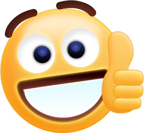 Free Thumbs Up Emoji Sticker - Thumb Up Emoji Gif (512x512)
