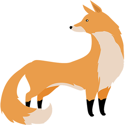 Fox Class - Cartoon Fox Vector Image On Sport Watch (400x400)