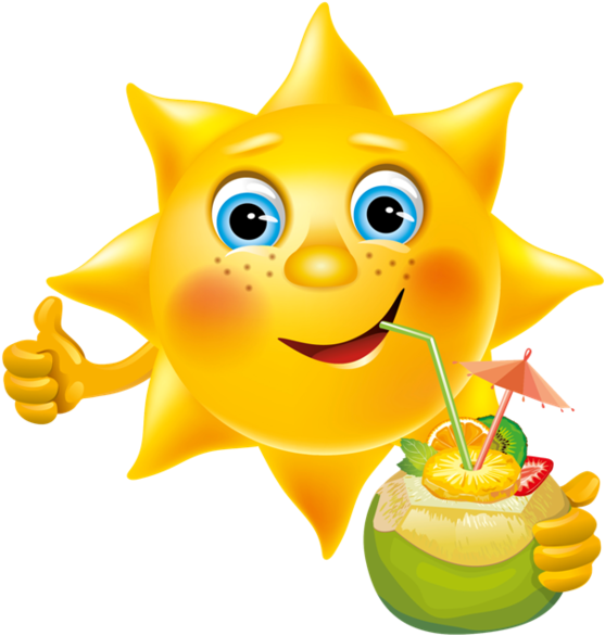 Vive Les Vacances Au Soleil - Smiley Sol (600x638)