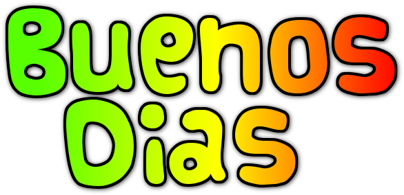 Buenos Dias Clip Art Clipart Good Afternoon Clip Art - Buenos Dias Con Letras (586x284)